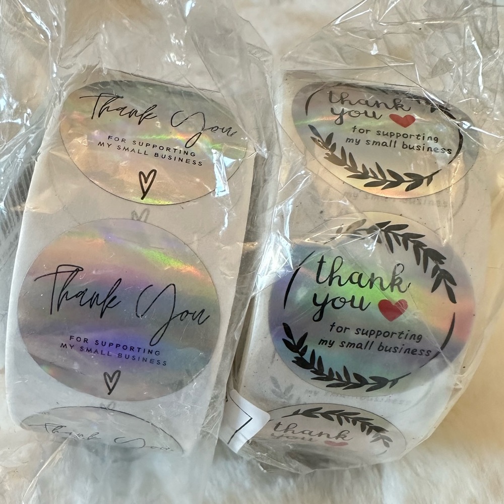 1,000 “THANK YOU FOR SUPPORTING MY SMALL BUSINESS” STICKERS! NIP